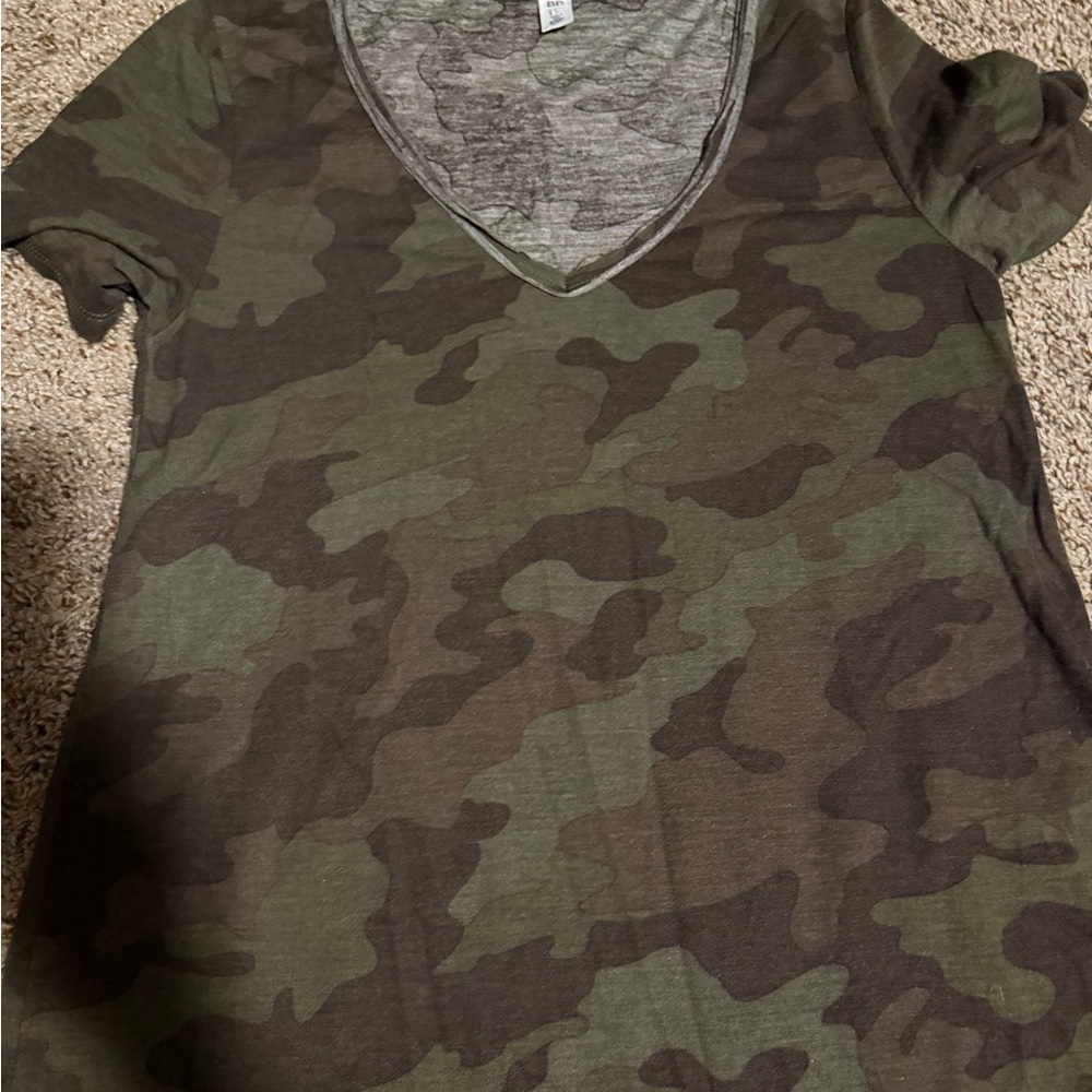BP Camouflage V-Neck Tee